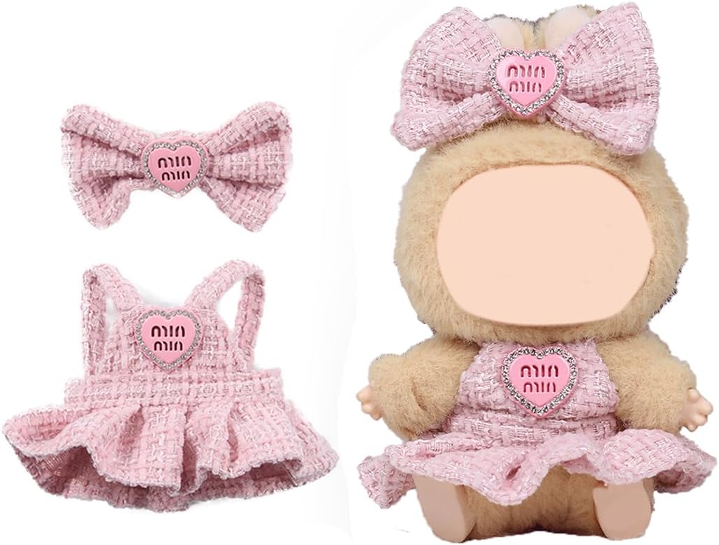 17cm Doll Clothes Set & Outfit Set for 17cm Dolls - Premium Fashion Dresses with Accessories, Luxury Chic Doll Clothing & Style Bundle,Just Clothes(Style E)