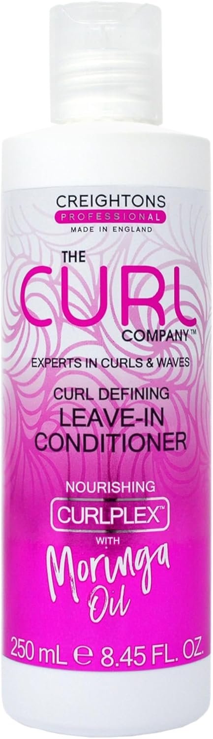 The Curl Company Curl Defining Leave-In Conditioner (250ml) - Professionally Formulated with Nourishing Curplex with Moringa Oil. Experts in Curls & Waves