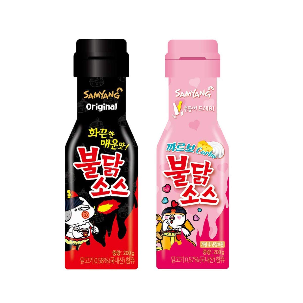 [Samyang] Carbo Bulldark Spicy Chicken Roasted Sauce + Bulldark Spicy Chicken Roasted Sauce 2 sets / Fire Noodle Challenge (overseas direct shipment)