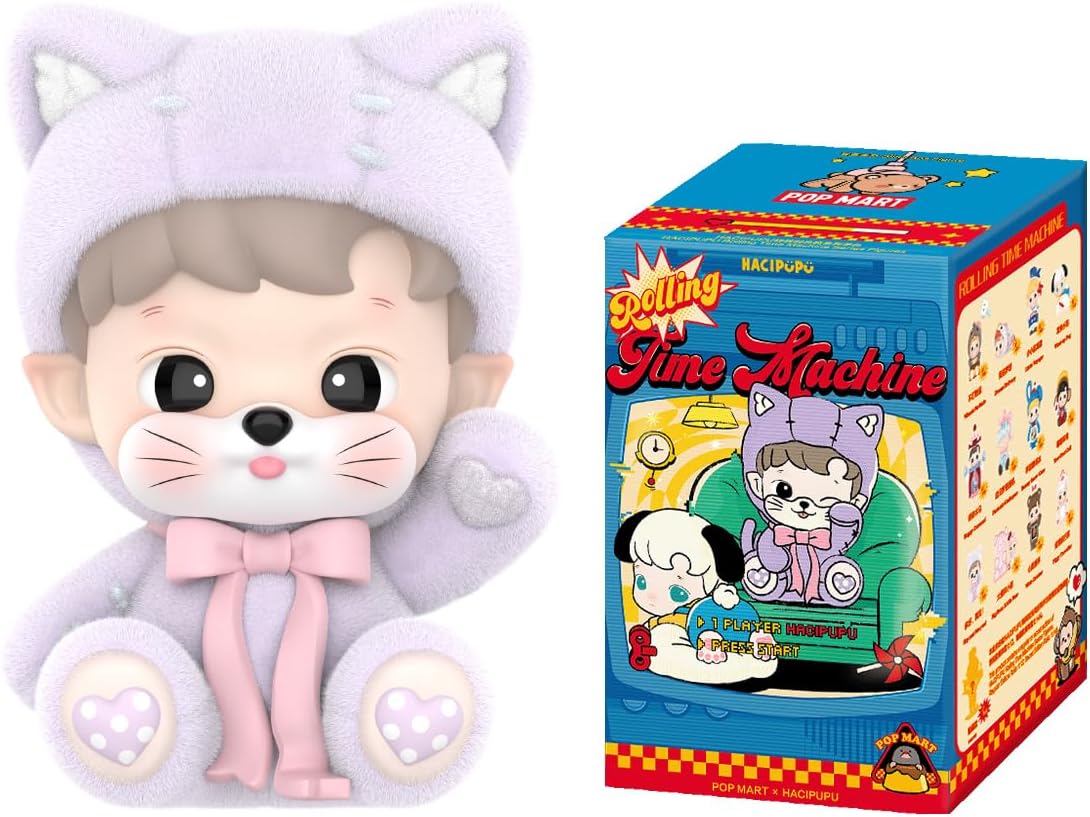POP MART HACIPUPU Rolling Time Machine Series Figures 1Box Articulated Character Premium Design Gifts for Women Fan-Favorite Collectible Toy Art Toy Action Figure