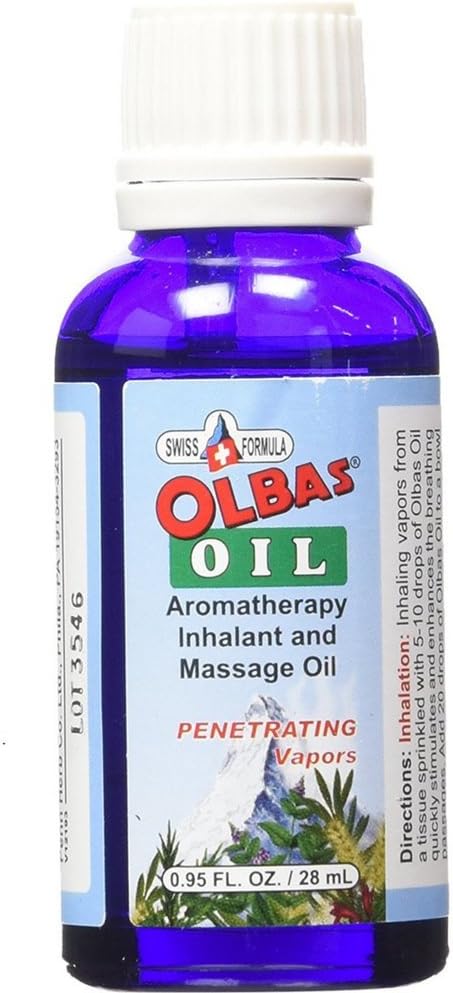 Olbas Cold Medication Oil - 0.95 Fluid Ounce, Pack of 2