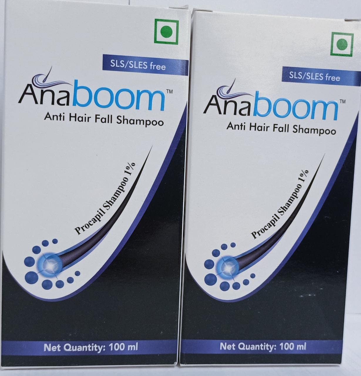 Anaboom Anti Hairfall Shampoo 100 ml (Pack of 2), Citrus Scent, Unisex Adults