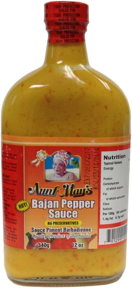Aunt May's Bajan Pepper Sauce 340 g