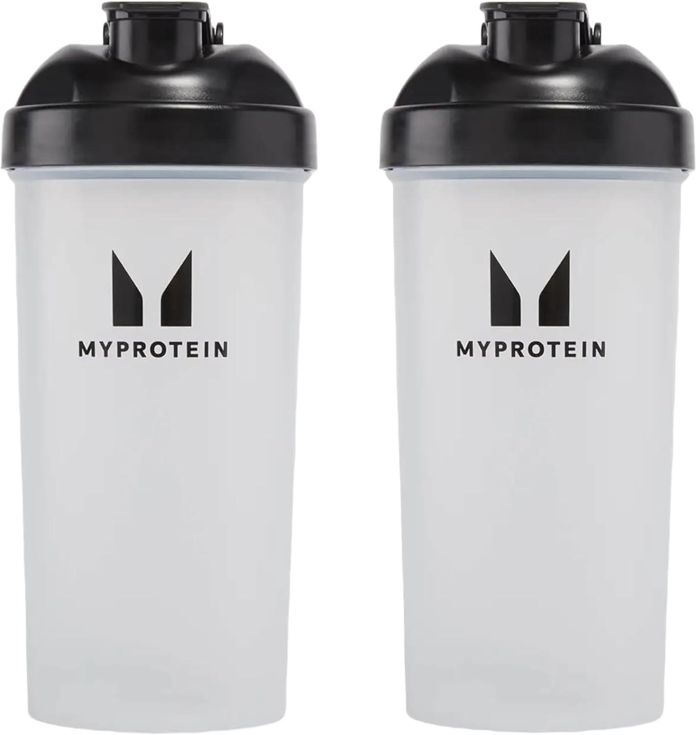 Myprotein Shaker Bottles Pack of 2-600ml, BPA-Free Protein Shakers, Ideal for Mixing Protein Shakes, Smoothies, and Supplements, Leak-Proof Design