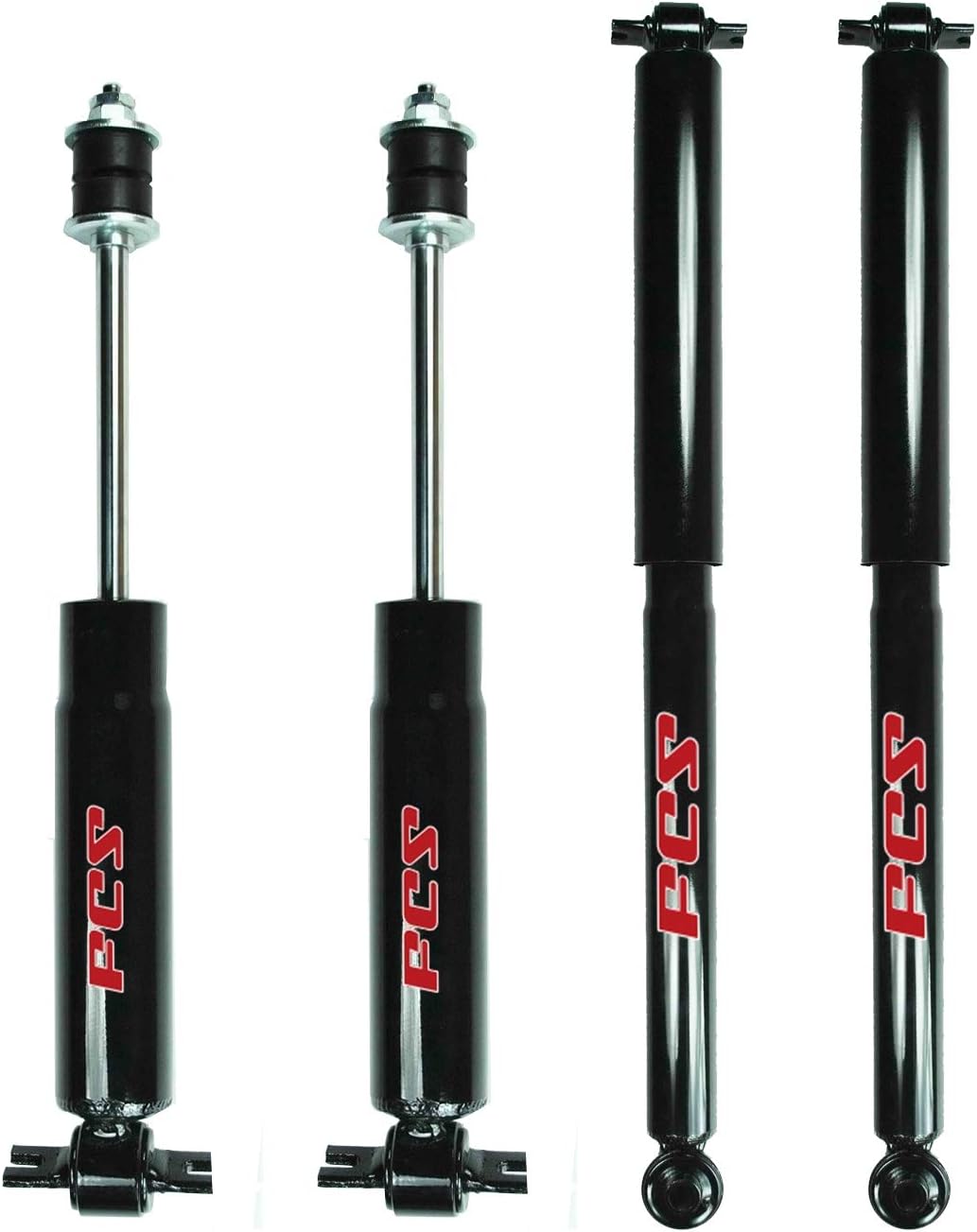 FCS Front & Rear Shock Absorber Kit For Chevy GMC C Series Yukon Tahoe RWD V6 V8 Without Heavy Duty Suspension