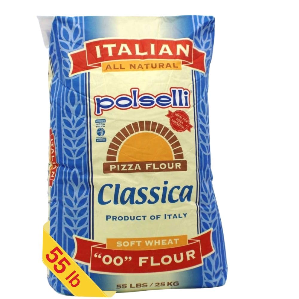 POLSELLI Classica, Tipo 00 Double Zero Flour, Soft Wheat, 25 kg (55 lbs)