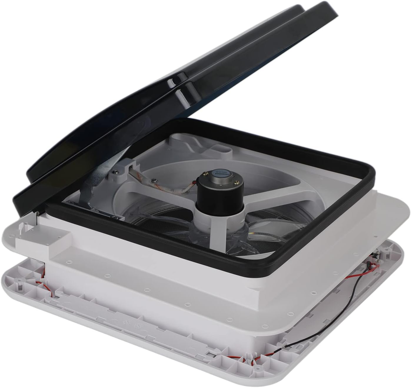 Areyourshop RV Caravan Roof Vent Motorhome Gadgets,3 Types of Air Outlet Motor RV Fan 12V Skylight With LED Light,12V Super Silent Motorhome Vent Fan Accessories