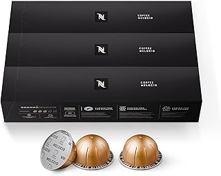 Nespresso Capsules Vertuo, Melozio, Medium Roast Coffee, 30-Count Coffee Pods, Brews 7.8oz.