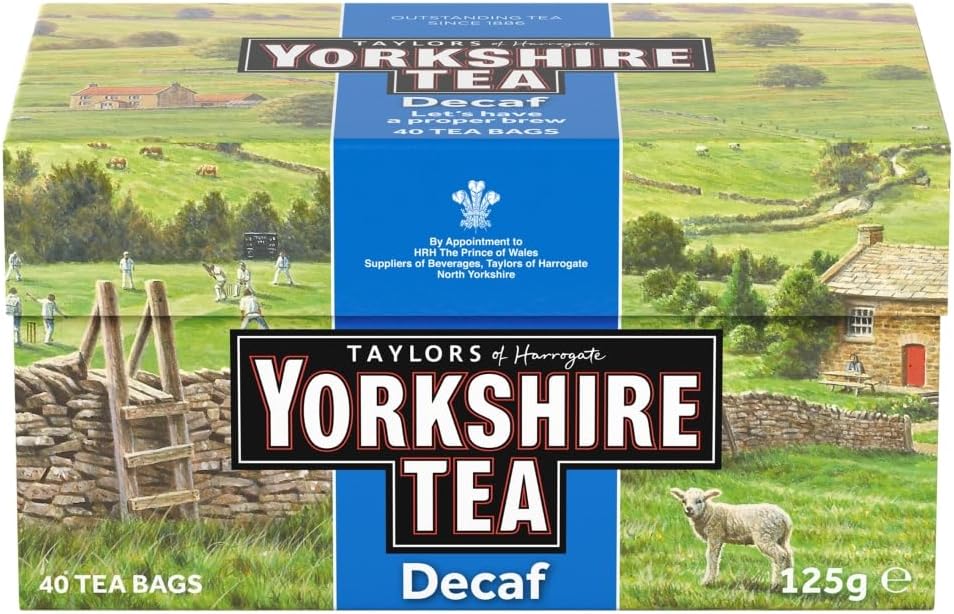 Taylors of Harrogate Yorkshire Tea 40 Decaf Tea Bags 125g