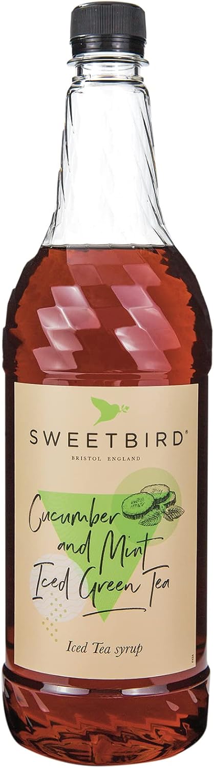 Sweetbird Cucumber & Mint Iced Green Tea Syrup (1 Litre) - Vegan Friendly