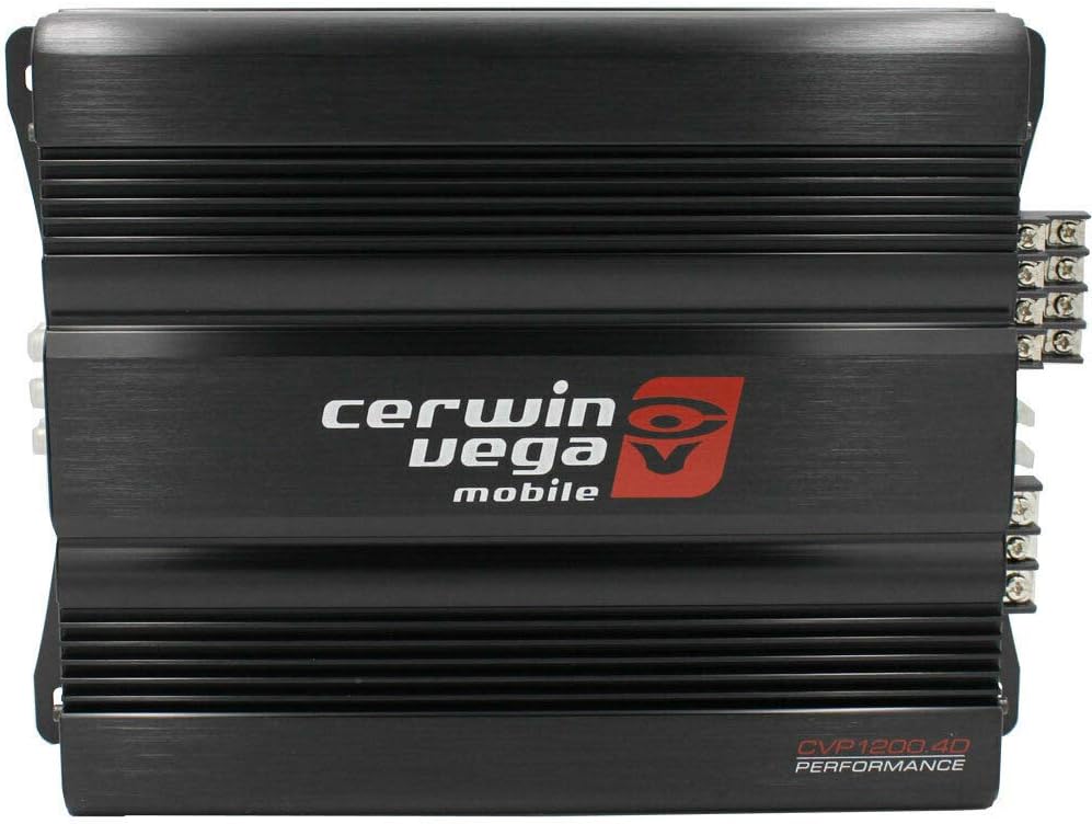 Cerwin-vega Mobile CVP1200.4D, 4-Channel Class-D Amplifier (600W RMS)