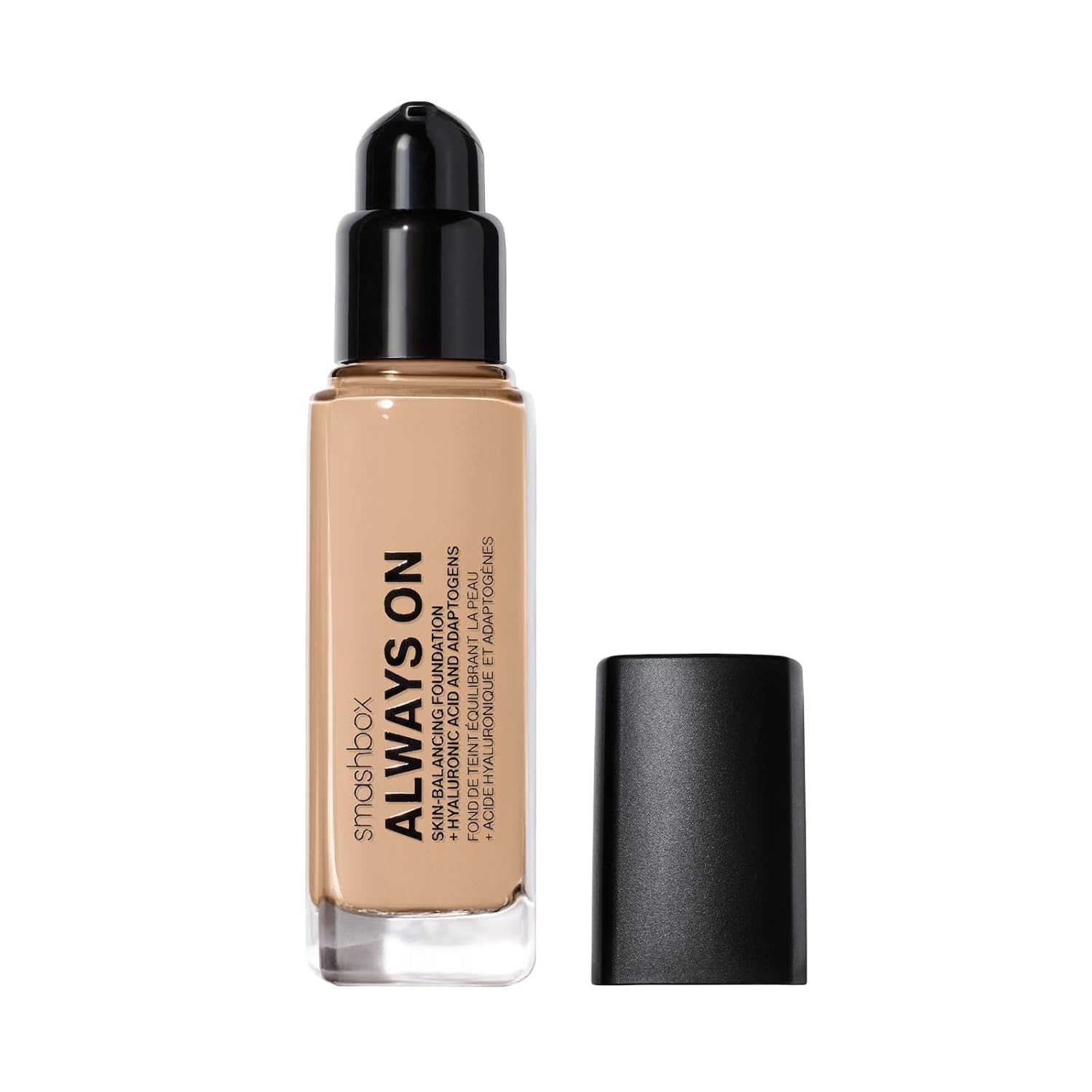 Smashbox Always On Foundation with Hyaluronic Acid, Medium-To-Full Coverage, Evens Skin Tone with a Natural Finish, 1.01 fl. oz.
