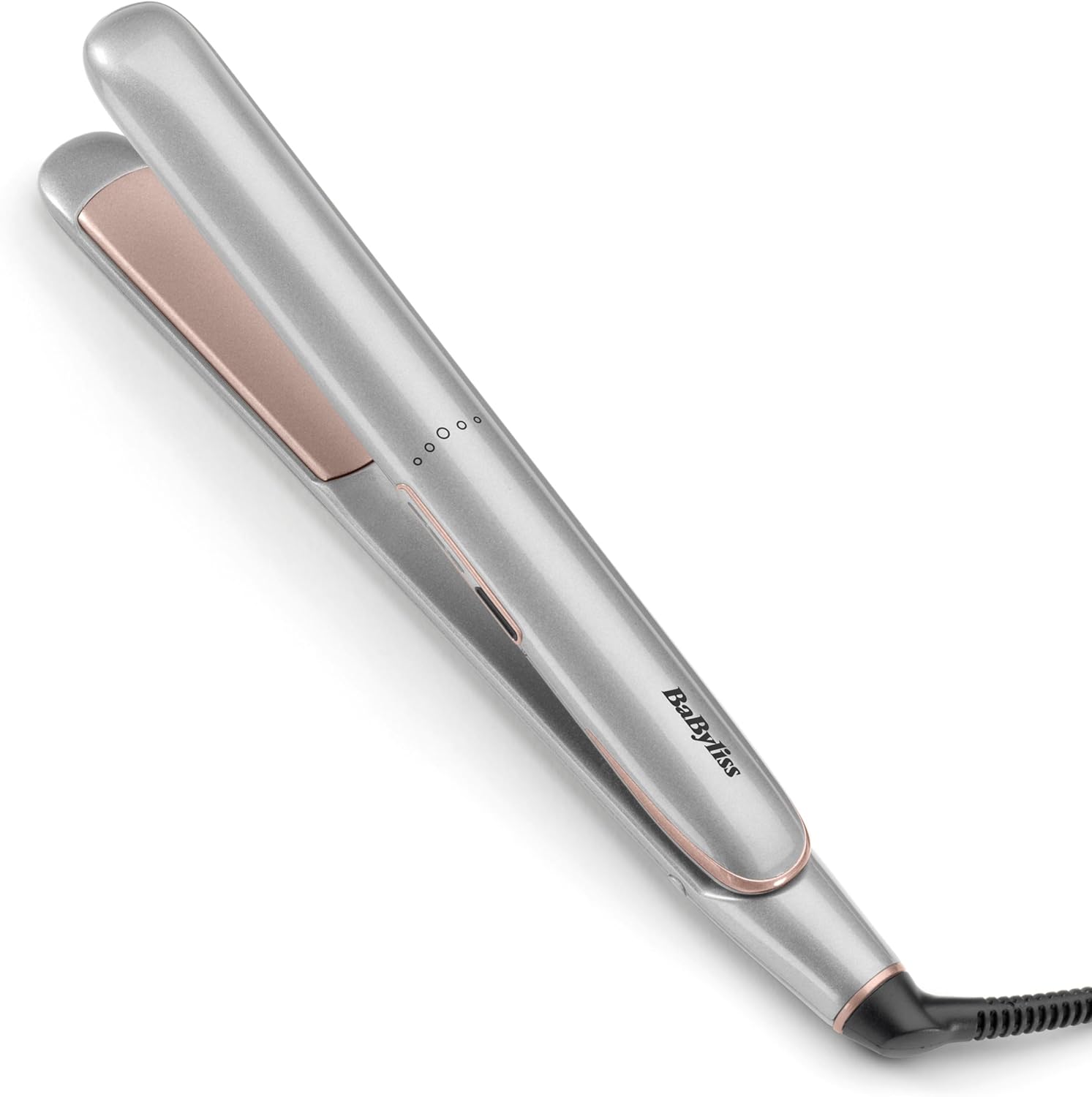 BaByliss Cosmos Hair Straighteners - New 2025, Ceramic Smooth-Glide Technology, 3 Heat Settings 180-235°C, Worldwide use, Silver, ST260U