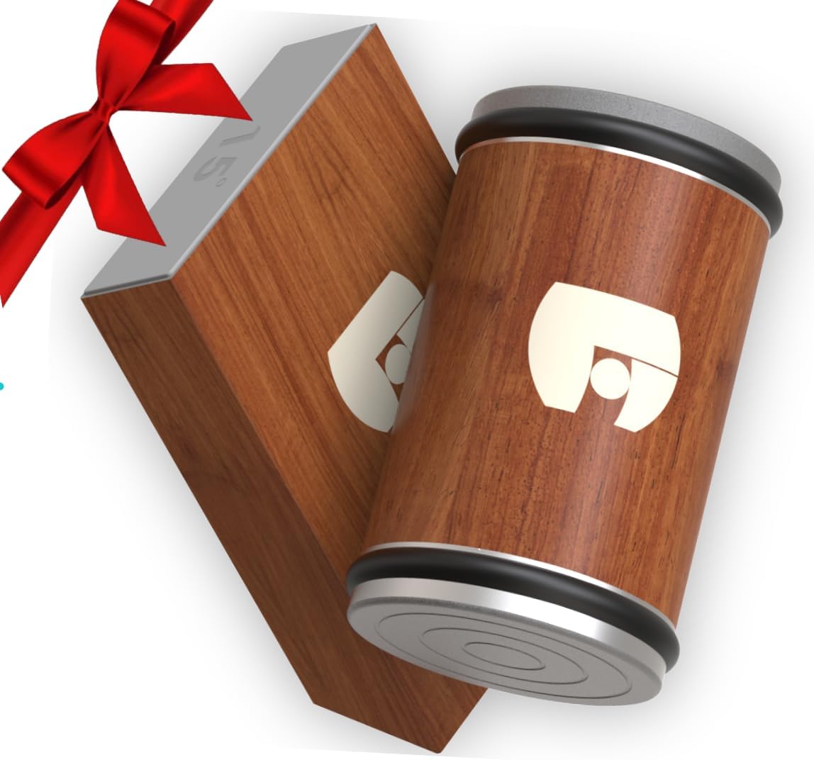 Fettle & Hughes Rolling Knife Sharpener UK- Knife Sharpen Upgrades - Roller Knife Sharpening Kit with 15° & 20° Magnetic Angle Knife Sharpening Tool - Birthday Gift or Women Men