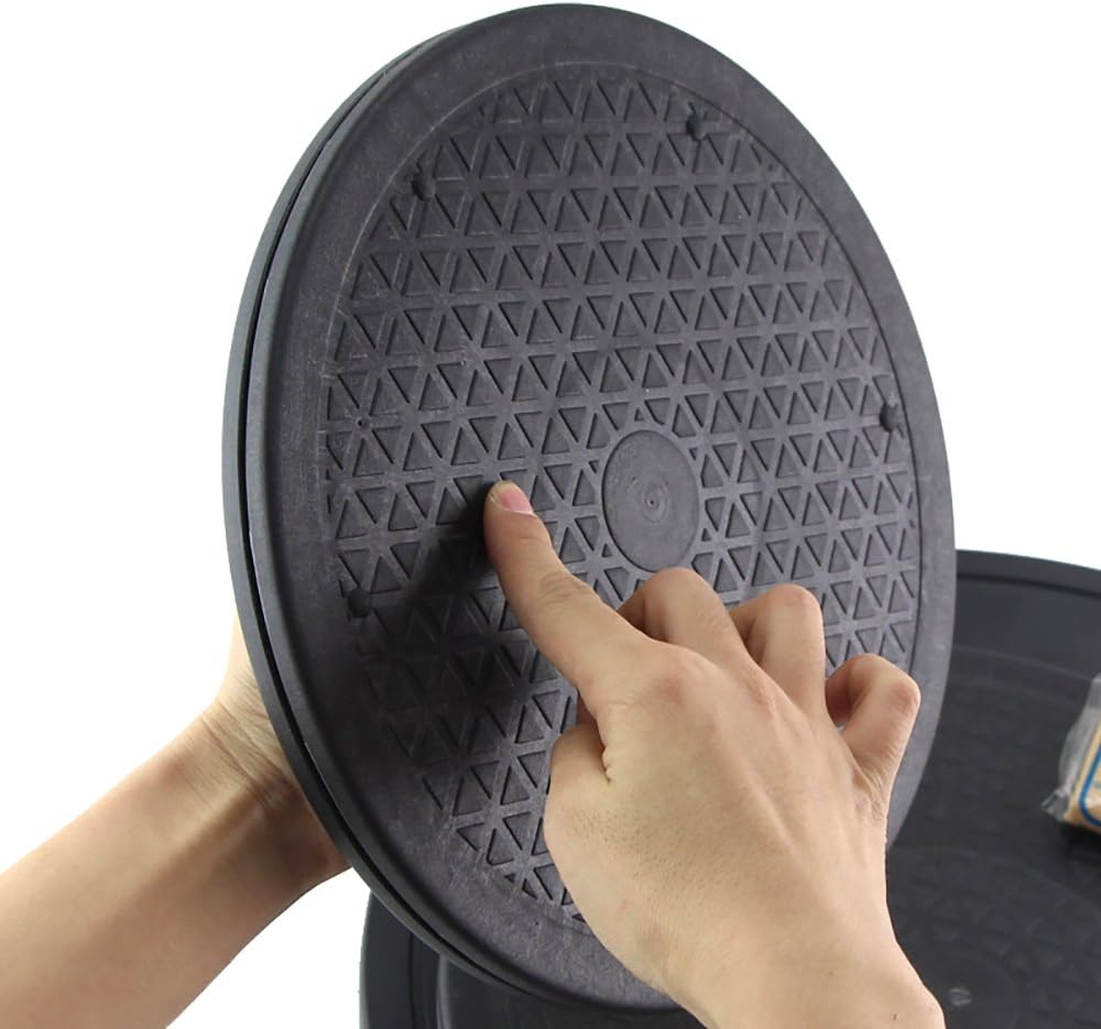 RETON 12 Inch Heavy Duty Rotating Swivel Turntable Stand with Steel Ball Bearings, Multi-use Lazy Susan Turntable，360° Rotating Stand for TV Computer Monitor Cake Turntable(1 Pc)