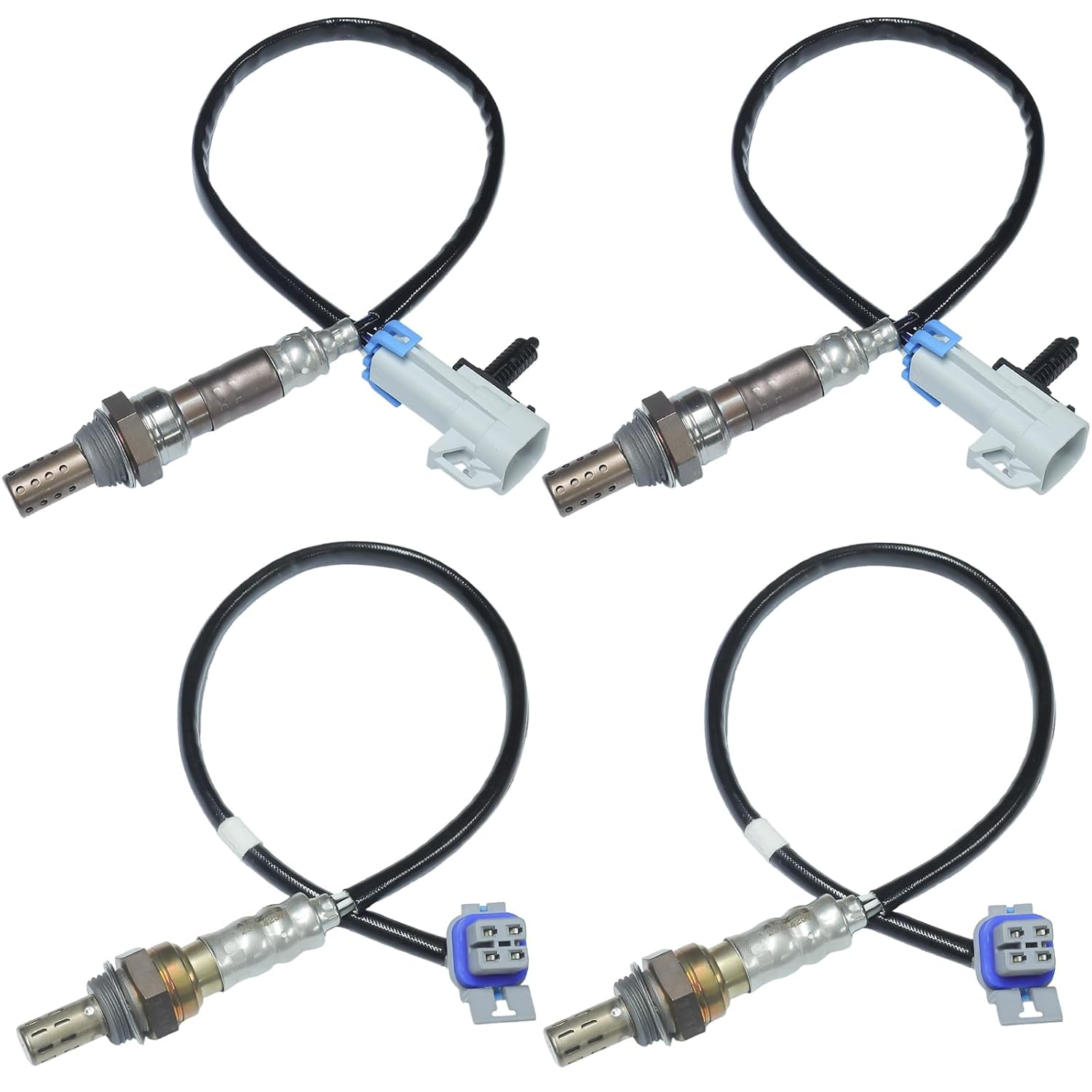O2 Oxygen Sensor 234-4668 234-4256 Upstream & Downstream Fit for Chevy/Chevrolet Suburban Avalanche Silverado, Cadillac Escalade, GMC Sierra 1500 Yukon XL, 2008 2009 2011 2012 2013 2014, 4PCS