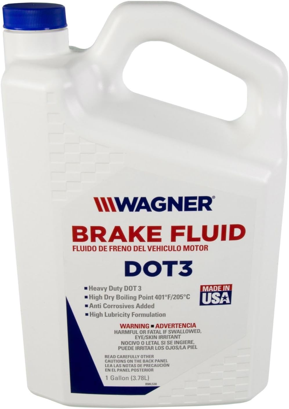 Wagner DOT 3 21B Brake Fluid, 1 gallon; 3.78 ltr