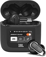 JBL Tour Pro 2 (Black) - True Wireless Noise Cancelling Earbuds, Small (Renewed)