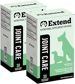 Extend Joint Care for Dogs - 2 Month Supply - Hip and Joint Supplement Powder - Glucosamine for Dogs - Joint Pain Relief - MSM - Mobility & Flexibility Support - Advanced Joint Health - Made in USA