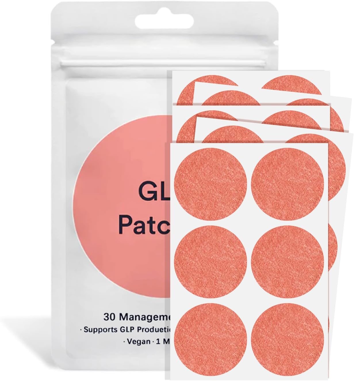 GLP Ki Patch,30 GLP Patches Cosmetic，Natural Ingredients，30 Topical Cosmetic