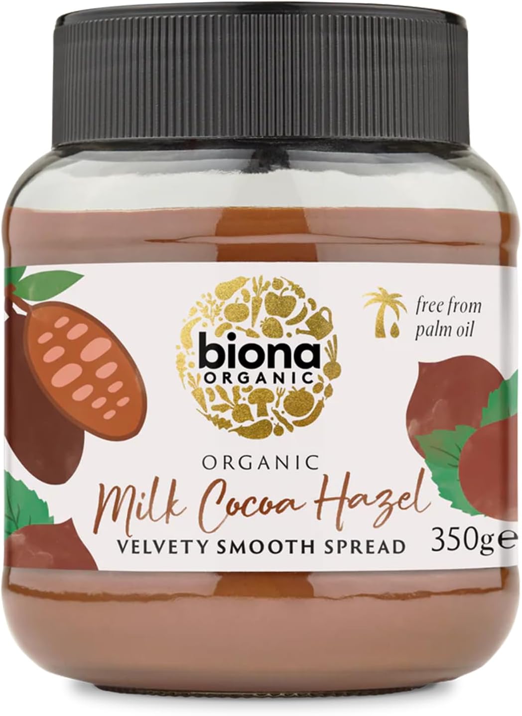 Biona Organic Milk Chocolate Hazelnut Spread, 350g