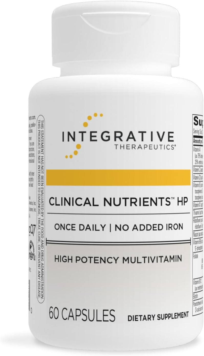 Integrative Therapeutics Clinical Nutrients HP - Multivitamin with Vitamin C, Zinc, Biotin, Vitamin B12 - Antioxidant Supplement for Men and Women - Gluten Free - Dairy Free - 60 Capsules