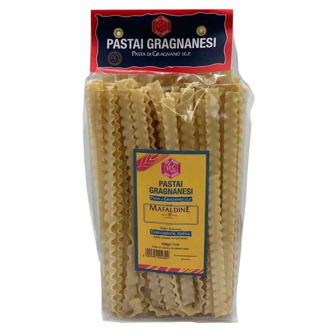 Mafaldine Italian Pasta di Gragnano | I.G.P. Protected | 17.6 Ounce | 500 Gram