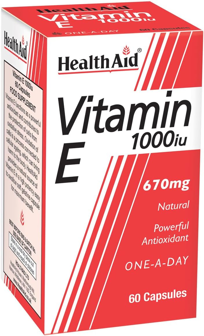 HealthAid Vitamin E 1000iu - 60 Capsules