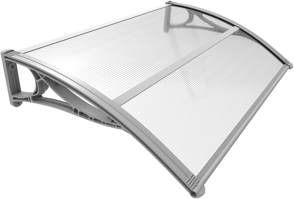 VOUNOT Front Door Canopy Outdoor Awning, Rain Shelter for Back Door, Porch, Patio, Window, 120 x 80 cm