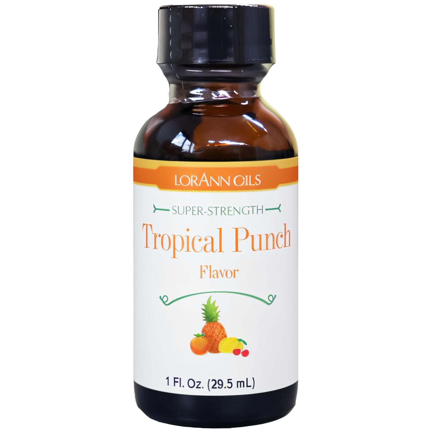 LorAnn Oils Super Strength Flavoring - Used For Candy Making, Flavoring Extracts, Baking, and Hard Candy - Bold, Natural Flavors 4X Stronger Than Extracts, Tropical Punch (Passion Fruit), 1 Fl Oz