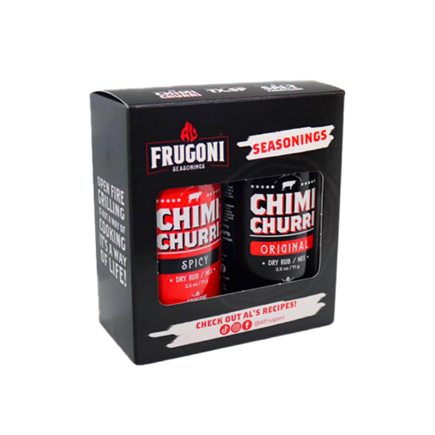 Al Frugoni- Chimichurri Combo- Original and Spicy- Rub, condiment,sauce and marinade