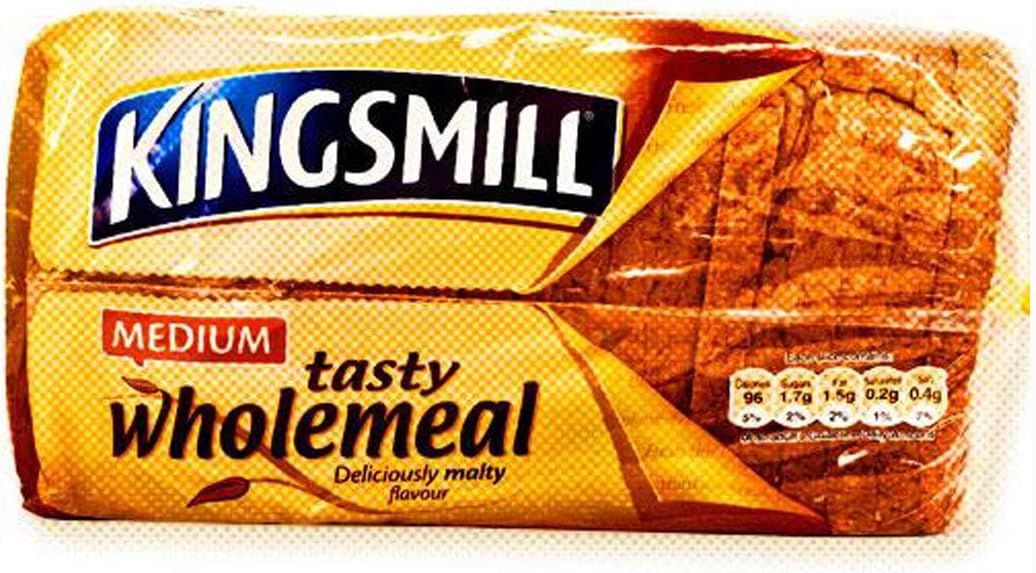 London Grocery Kingsmill Wholemeal Bread Sliced – 5 Medium Loaf Pack with 25 Soft Slices Each | Sliced bread for Sandwiches, Toast & Daily Snacking – 4kg