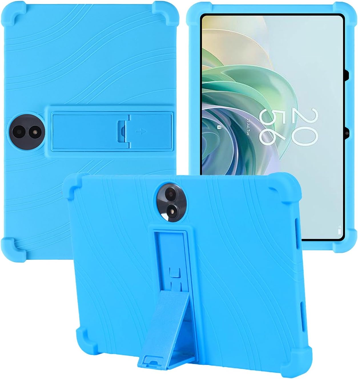 for TCL NXTPAPER 11 Plus Tablet 11.5 inch Tablet Case,BOVUGAC Soft Silicone Adjustable Stand Shockproof Kids Friendly for NXTPAPER 11 Plus 11.5" Tablet(SkyBlue)