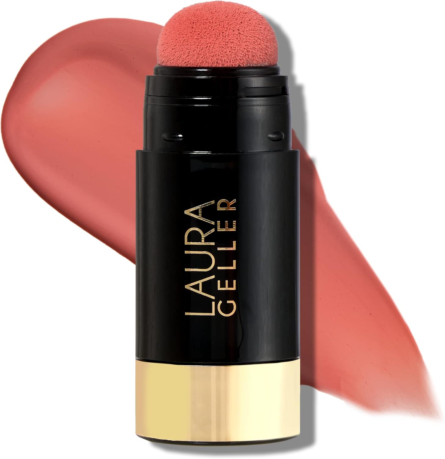 LAURA GELLER NEW YORK Serum Blush Tint (Poppy Peach) - Hydrating, Long-Lasting Liquid Blush with Hyaluronic Acid for Plump, Rejuvenated Cheeks and a Natural Finish