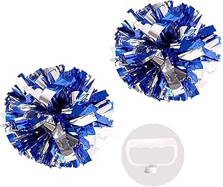 2pack/4pack 13" Cheerleading Metallic Foil & Plastic Ring Pom Poms Cheerleading Poms 100g