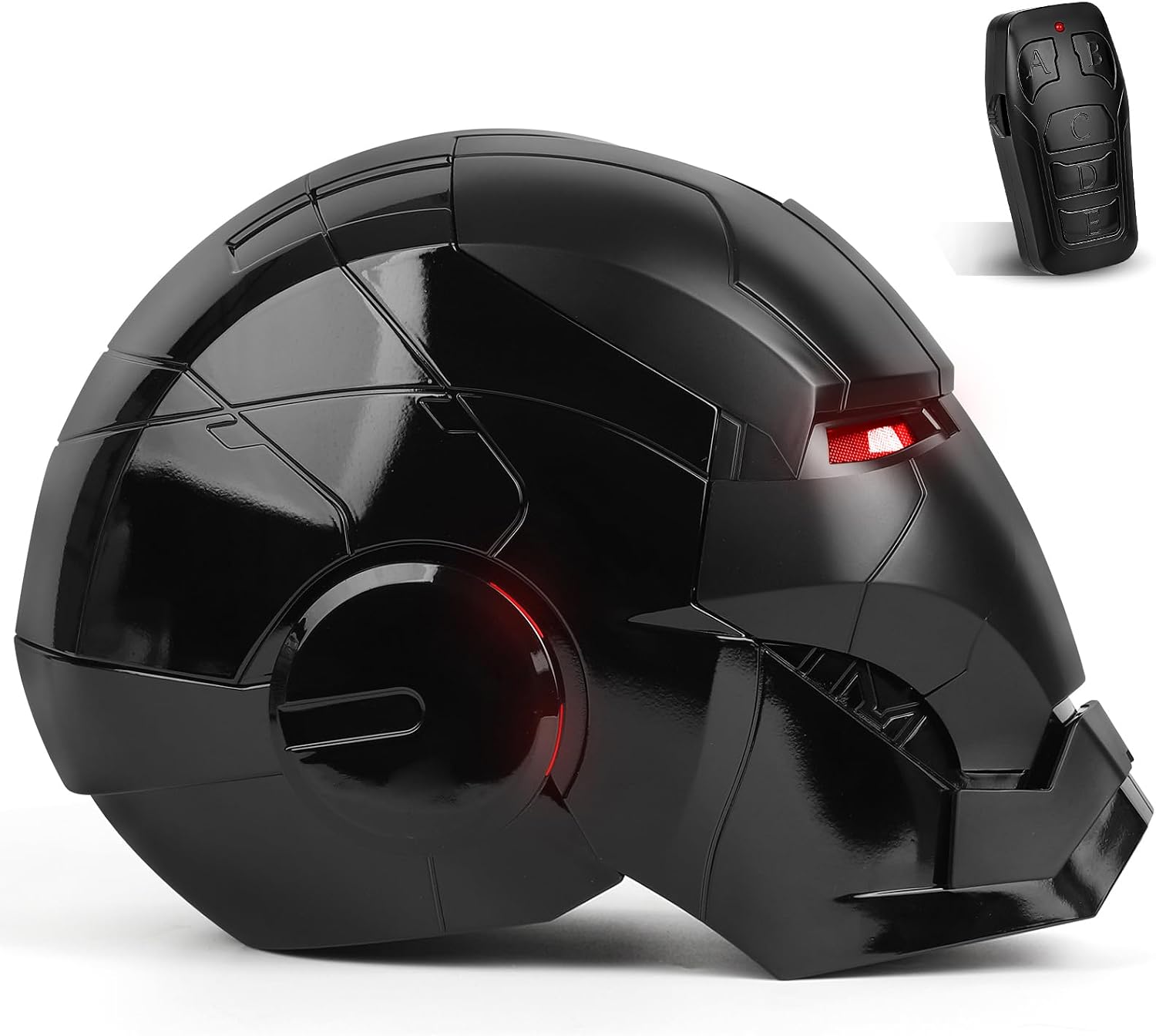 Iron Hero MK5 Black Motorized Cosplay Helmet, Voice, Touch & Remote Control