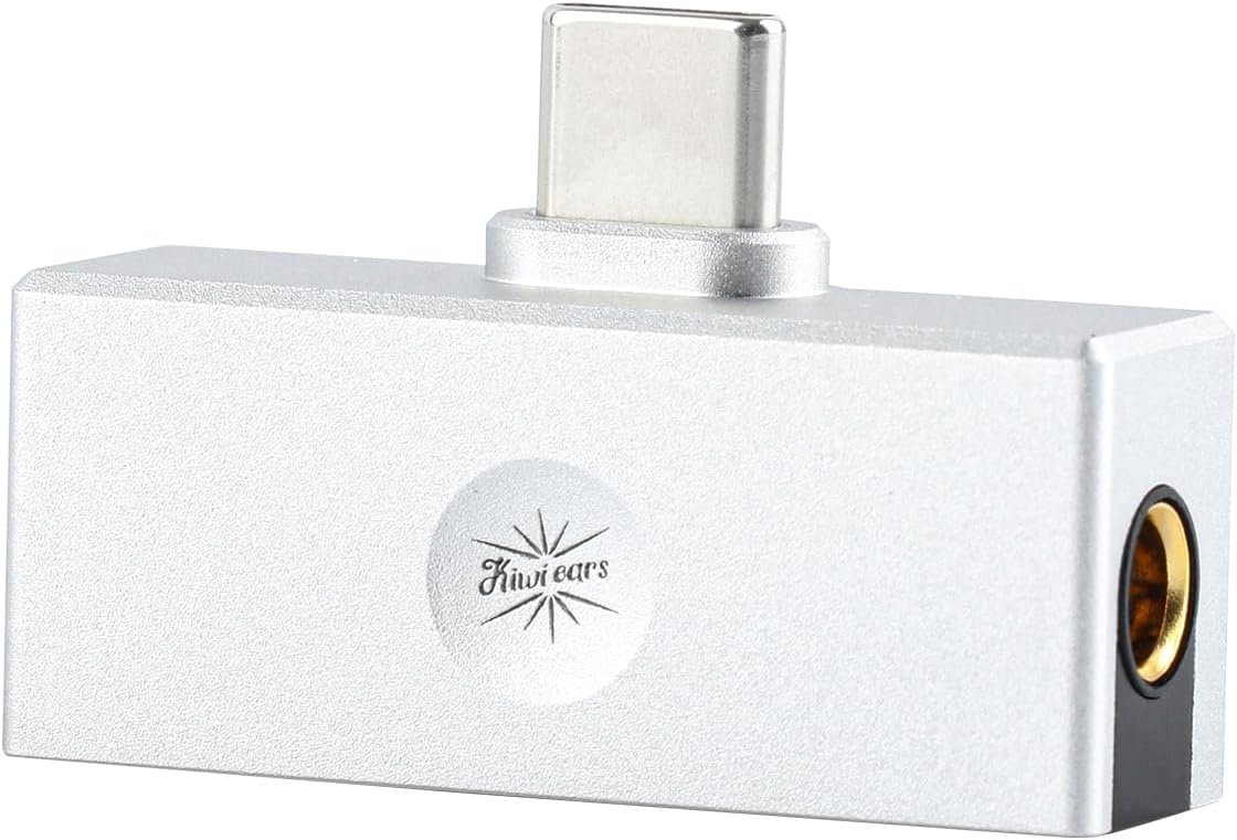 Linsoul Kiwi Ears Allegro Mini Portable IEM DAC, in Ear Monitor Amplifier, USB C to 3.5/4.4mm Output, with Custom Chip, High Resolution 32bit/384kHz, HiFi Earbuds Amp for Phone/PC