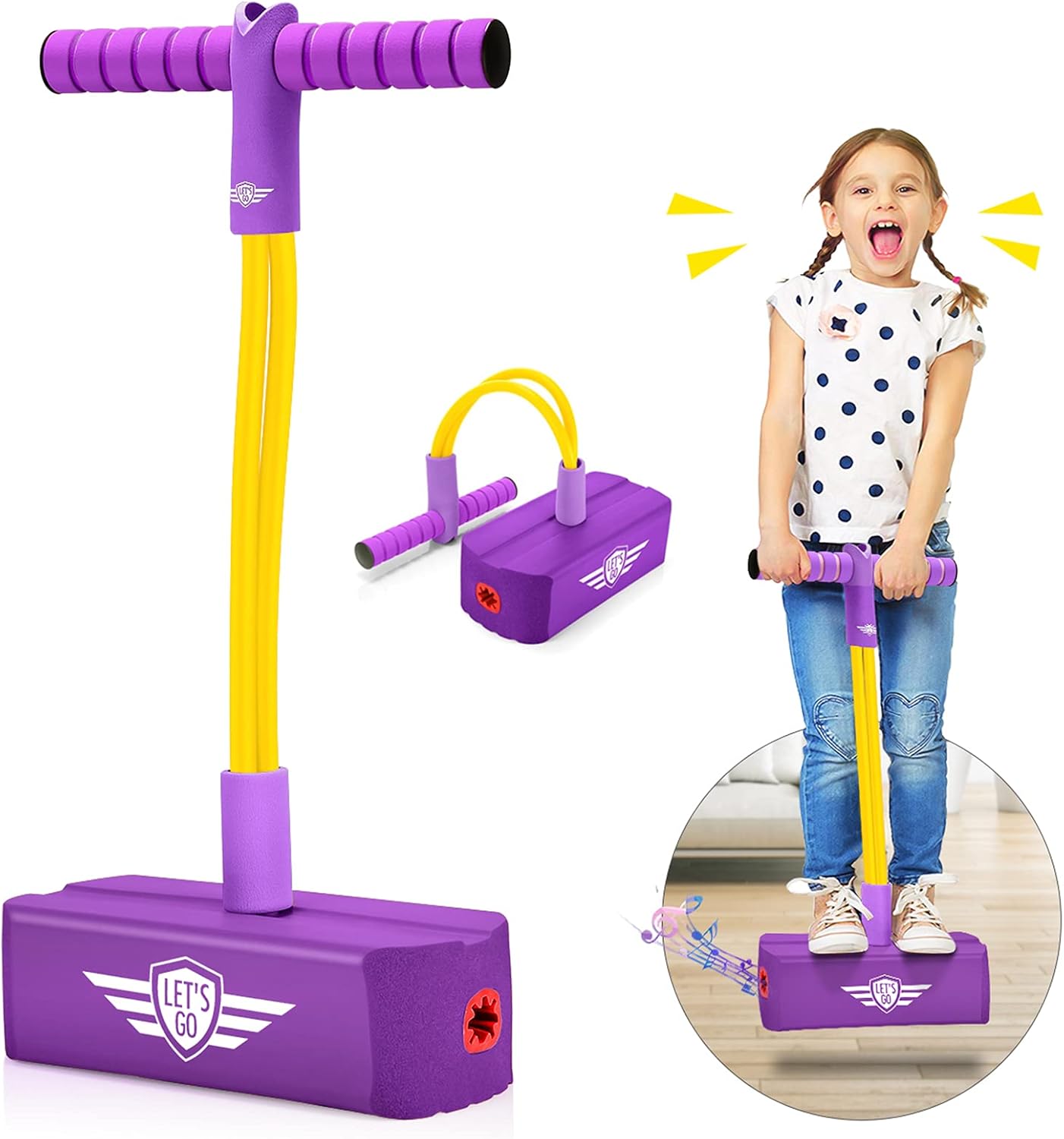 Toyzey Toy for 3 4 5 6 7 8 9 10 11 12 year Olds Girl boy, Pogo Sticks for Girl boy Outdoor Garden Games for 3-10 year Olds Kids Toy Age 3-12 Children for 3-12 year Old Girls boys Sensory Toy