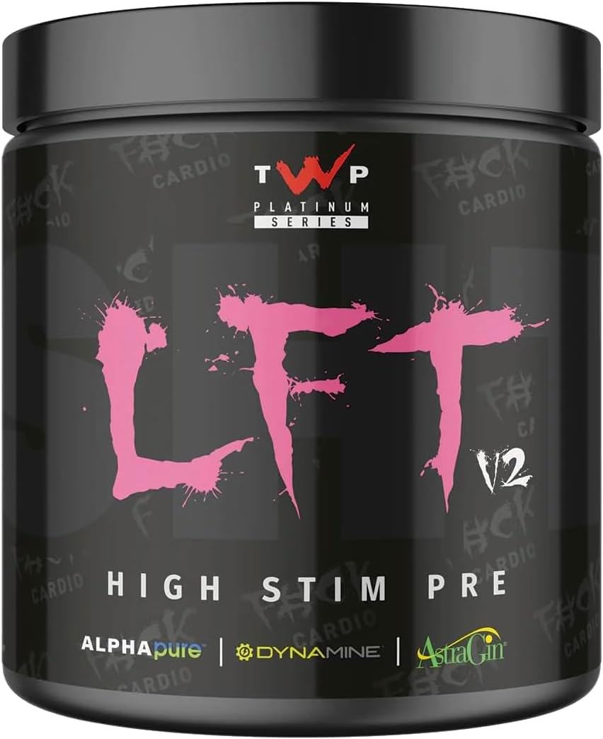 TWP Nutrition Platinum Series LFT V2, High Stim Strong Pre Workout, 390g and 30 Servings, 9 Great Flavours (Rancher Candy)