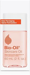 Bio-Oil Skincare Body Oil Serum, Face and Body Moisturizer with Vitamin E & A, for Scars, Stretch Marks, Sensitive Skin, All Skin Types, Dermatologist Recommended, Non-Comedogenic, 2 Oz