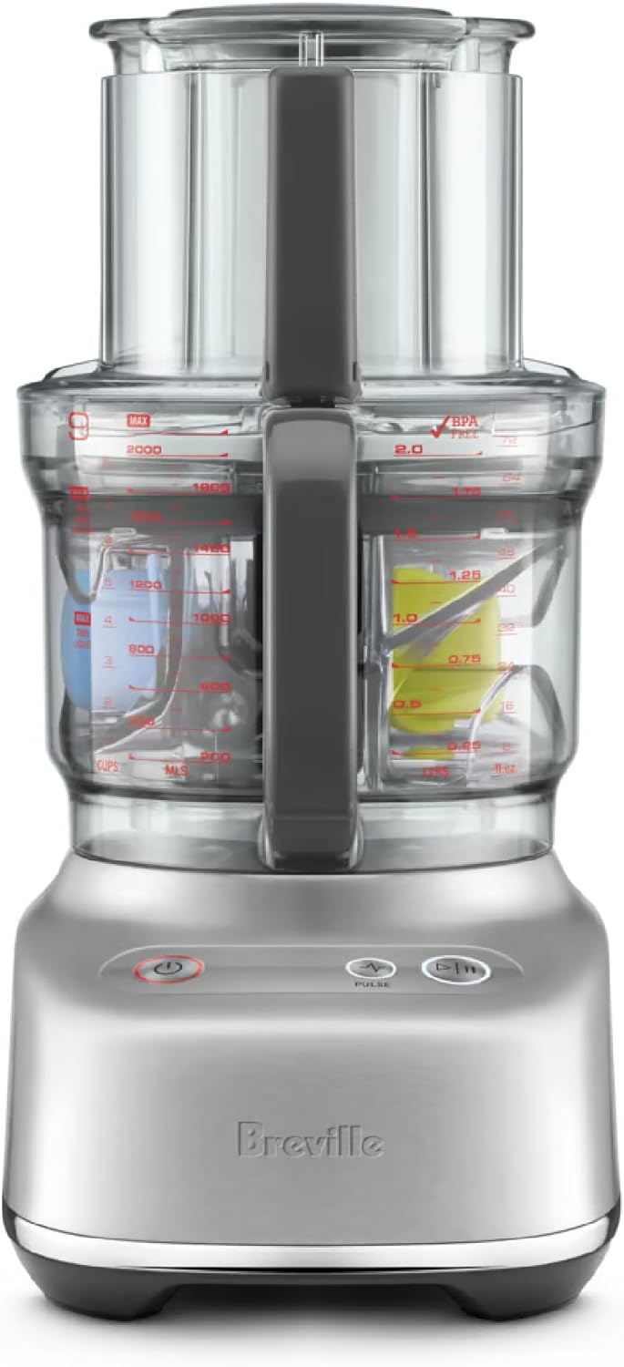 Breville BFP610 Sous Chef 9 Cup Food Processor, Small, Brushed Stainless Steel
