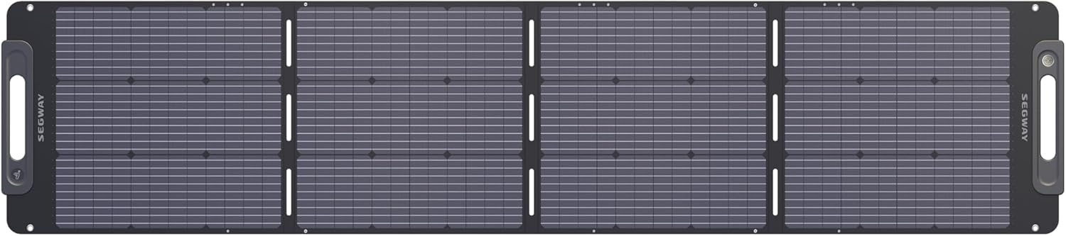 Segway SP200 Portable Solar Panel 200 Watt 20 Volt, High Efficiency Monocrystalline PV Module Power Charger for RV Rooftop Farm and Camping Hiking Off-Grid Living, Compatible with Segway Cube Series