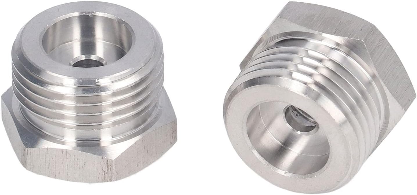 Zerodis 2Pcs Adapter 304 Stainless Steel Distributor Connector Male Thread G5/8 Female Thread 1/4MFL for Pneumatic Hydraulic Equipment Plumbing