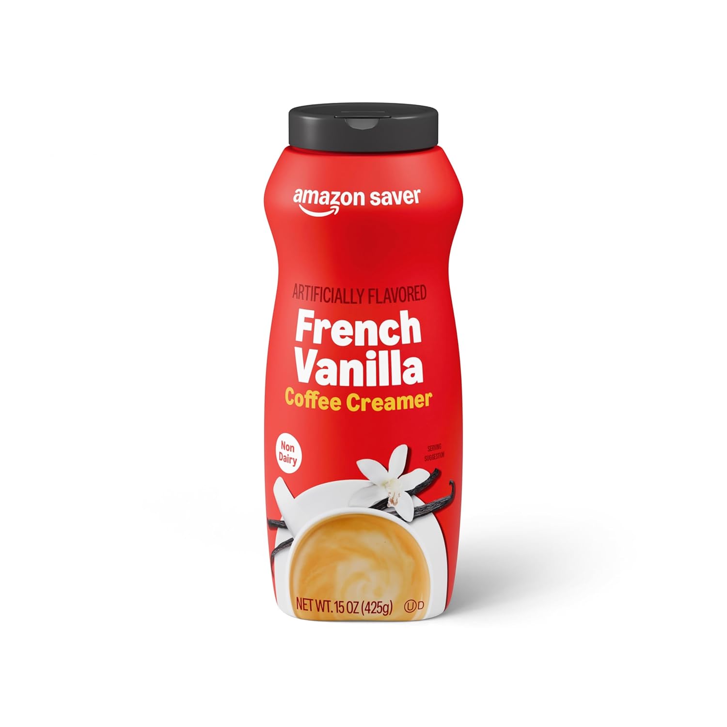 Amazon Saver, French Vanilla Powdered Coffee Creamer, 15 Oz (Previously Happy Belly, Packaging May Vary)
