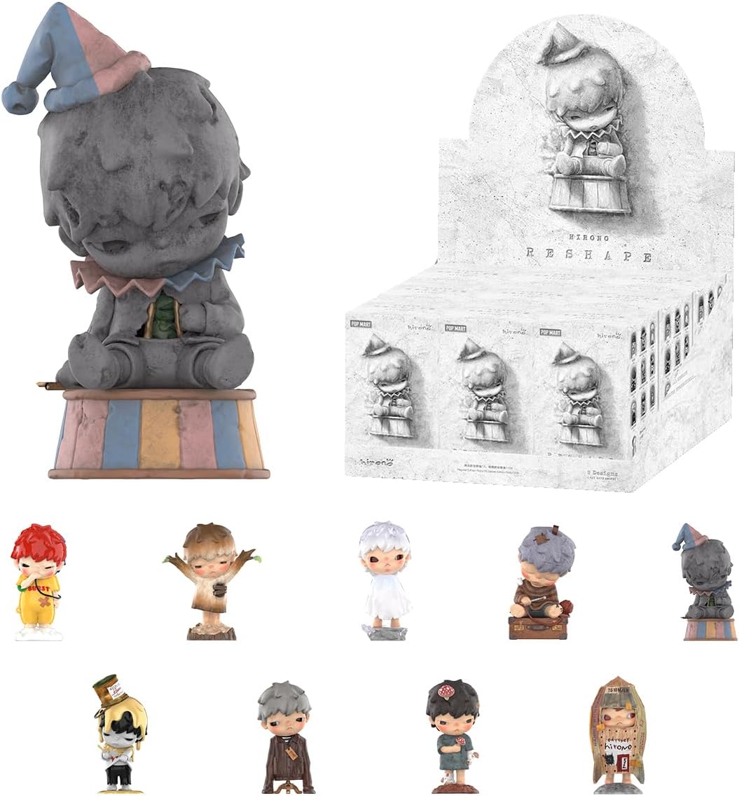 POP MART HIRONO Reshape Series Figures Whole Set（9Boxes） 2.5 inches Articulated Character Premium Design gifts for women Fan-Favorite blind box Collectible Toy Art Toy Action Figure