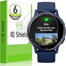 IQShield Screen Protector Compatible with Garmin Vivoactive 5 (6-Pack) Anti-Bubble Clear Film