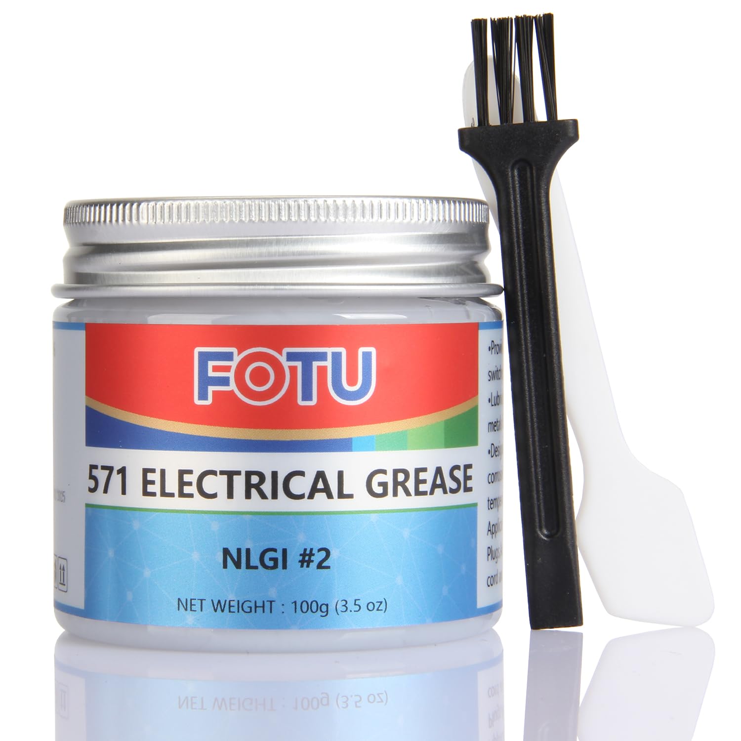 FOTU 571 Electrical Grease, Ideal for Electrical Contacts, Switches & Connectors - for Home, Office and Electronic Equipment Maintenance(100g，1-Pack)