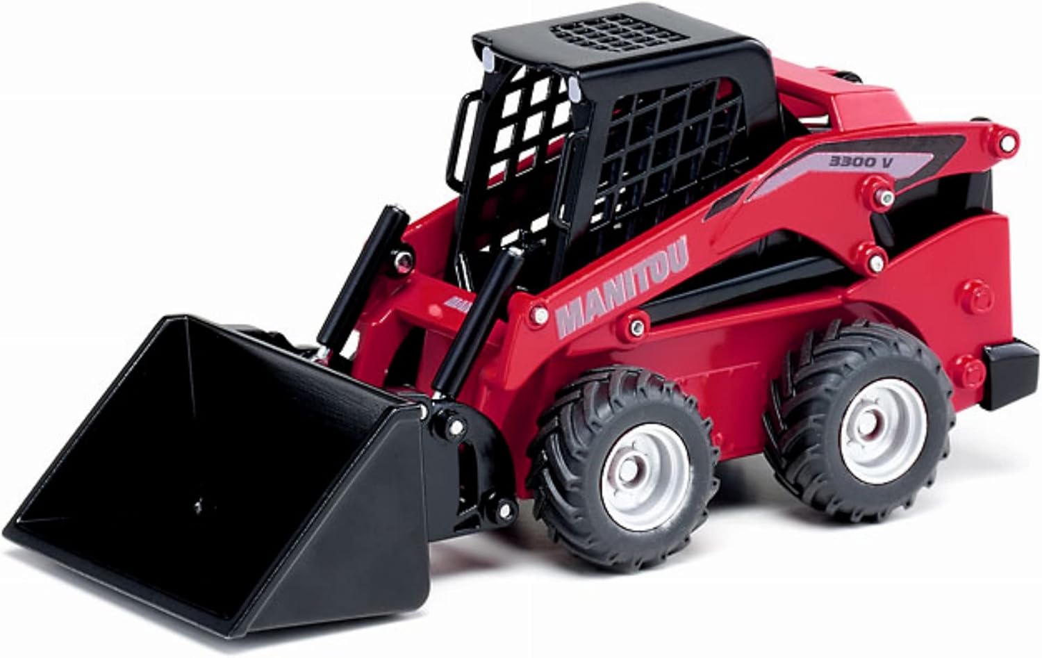 Siku 3049, Manitou 3300V Skid Steer Loader, 1:32, Metal/Plastic, Red, Multifunctional, Can be Combined Models of The Same Scale