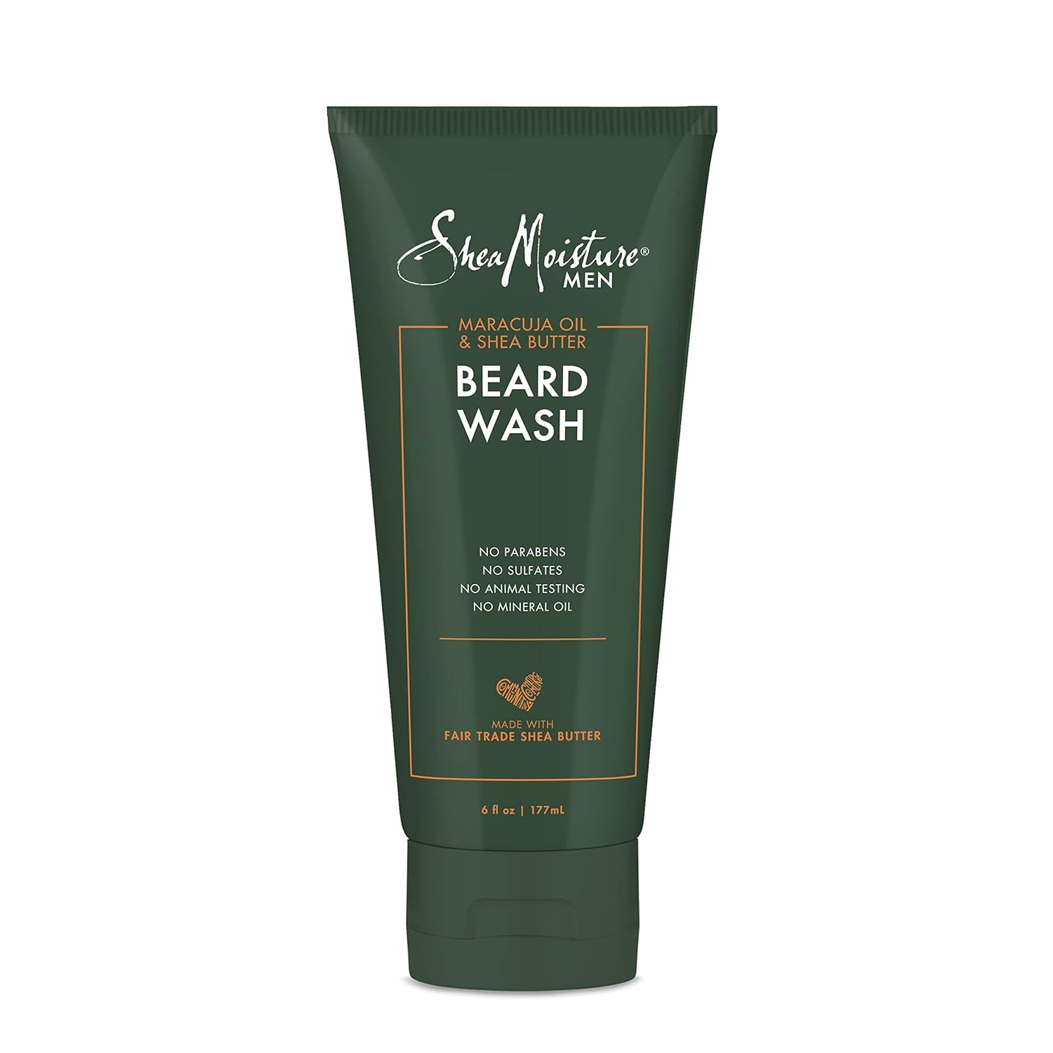 SheaMoisture Beard Wash for Full Beards - Maracuja Oil & Shea Butter to Deep Clean and Refresh - 6 oz