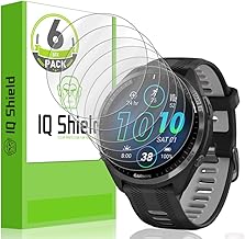 IQShield Screen Protector Compatible with Garmin Forerunner® 965 (6-Pack) Anti-Bubble Clear TPU Film